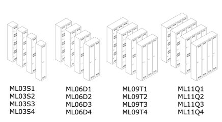 Garderobenschrank Bisley ML03S1 - 2