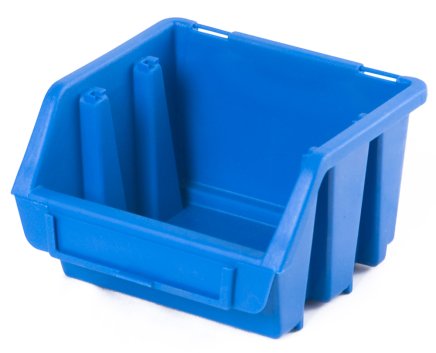 Sichtlagerkästen Ergobox 1 - Farbe blau - 1