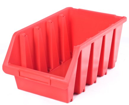 Sichtlagerkästen Ergobox 4 - Farbe rot - 1