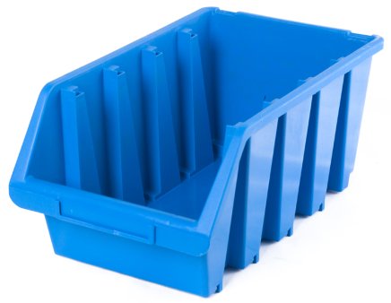 Sichtlagerkästen Ergobox 4 - Farbe blau - 1