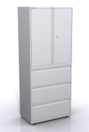 Kombischrank mit Flügeltüren und Schubladen SYC08/36D/3