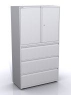 Kombischrank mit Flügeltüren und Schubladen SYC10/30D/3