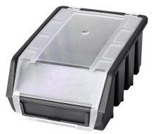 Sichtlagerkästen Ergobox 2 Plus, mit Deckel, Farbe schwarz