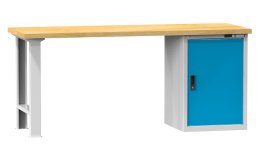Werkbänke der C Reihe, B x H x T 2500 x 880-890 x 700-800 mm (6 Ausführungen)