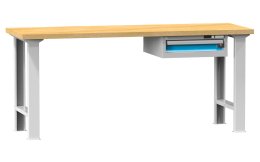 Werkbänke der P Reihe, B x H x T 2500 x 880-890 x 700-800 mm (6 Ausführungen)