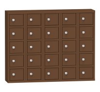Schließfachschrank 25 Fächer