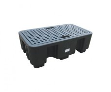 Auffangwanne für 2x 200-L-Fass, Auffangvolumen 250 L