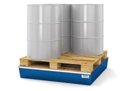 Auffangwanne mit Rost classic-line, für 4 Fässer