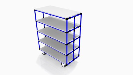 Trolley für Laminat-Regalmaterial - 1