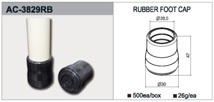 Gummi-Fußkappe AC-3829RB - 1