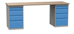 Werkbank mit Schubladenschrank SD21734 2100 mm