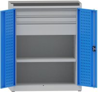 Werkstattschrank mit Schubladen und Fachboden