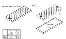 Rost für Wannenboden FIP/CSC.9250