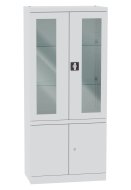 Schrank mit Glas- und Vollblechtüren Malow NSML 114