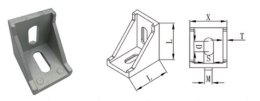 90° Winkel, 40 x 35 mm KBA-40