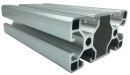 Aluminiumprofil 40 x 80, KA-4080 1 m + Zuschnitt nach Maß