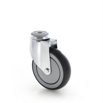 Drehbares Gerätelaufrad mit Abdeckung, Durchmesser 100 mm - 1