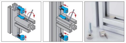 Klemme zur Verbindung von Profilen KCR1-40 - 3