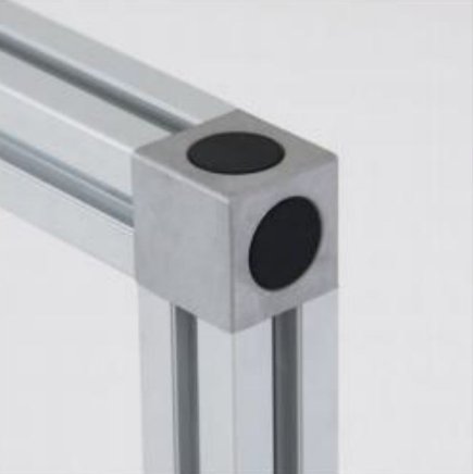 Würfelförmiger Verbinder 40x40. - 1