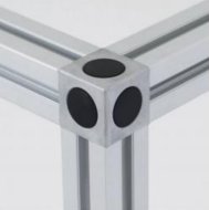Würfelförmiger Verbinder 40x40 - 1