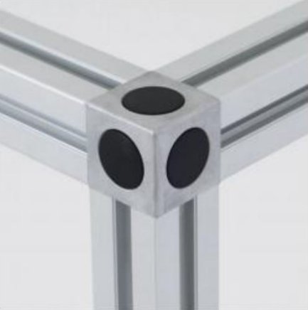 Würfelförmiger Verbinder 40x40 - 1
