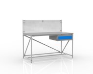 Werkbank mit Lochwand, Breite 1500 mm, 24040831 - 1