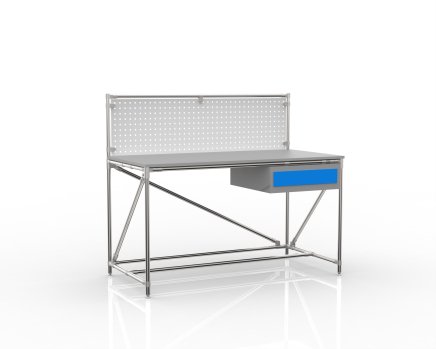 Werkbank mit Lochwand, Breite 1500 mm, 24040831 - 4