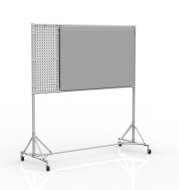 Eine beidseitige magnetische Tafel mit Lochwand 24042531 - 1