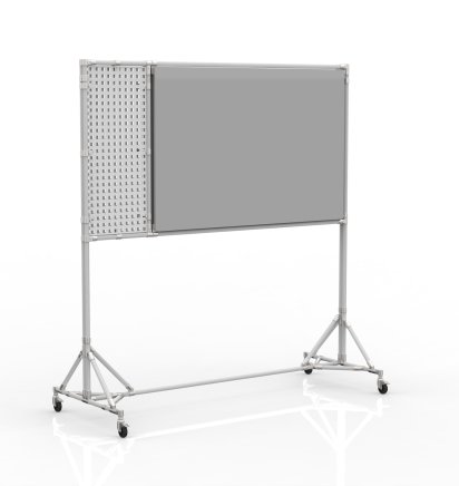 Eine beidseitige magnetische Tafel mit Lochwand 24042531 - 1