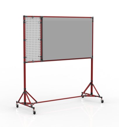 Eine beidseitige magnetische Tafel mit Lochwand 24042531 - 2