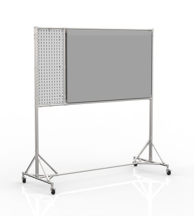 Eine beidseitige magnetische Tafel mit Lochwand 24042531 - 4