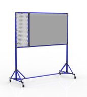 Eine beidseitige magnetische Tafel mit Lochwand 24042531 - 3