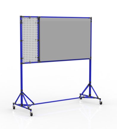Eine beidseitige magnetische Tafel mit Lochwand 24042531 - 3