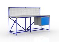 Werkbank mit Lochplatte 240408311, Breite 2000 mm - 3