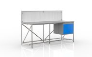 Werkbank mit Lochplatte 240408311, Breite 2000 mm - 4