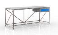 Werkbank mit Container mit einer Schublade Breite 2000 mm, 240405313 - 4