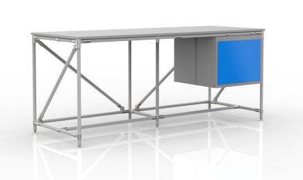 Werkbank mit Container Breite 2000 mm, 240405317 - 1