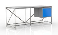 Werkbank mit Container Breite 2000 mm, 240405317 - 4