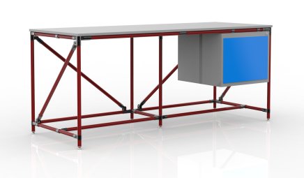 Werkbank mit Container Breite 2000 mm, 240405317 - 2