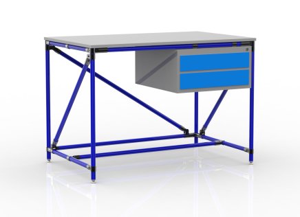 Werkbank mit einem Container mit zwei Schubladen 24040531 (3 Modelle) - 3