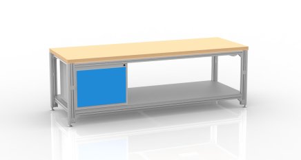 Elektrisch höhenverstellbarer Tisch aus Aluminiumprofilen - 1