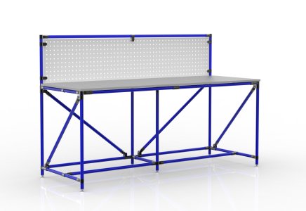 Werkbank mit Lochplatte 24040836, Breite 2000 mm - 3
