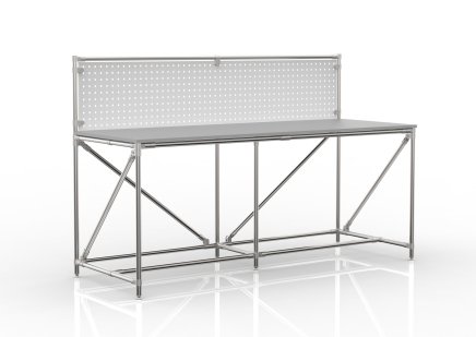 Werkbank mit Lochplatte 24040836, Breite 2000 mm - 4