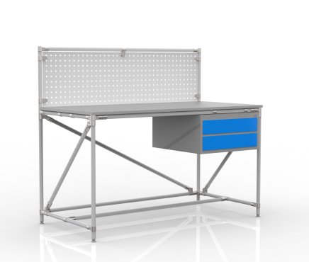 Werkbank mit Lochplatte 24040832, Breite 1500 mm - 1