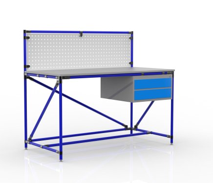 Werkbank mit Lochplatte 24040832, Breite 1500 mm - 3