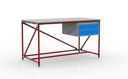 Werkbank mit zwei Schubladen Breite 1500 mm, 24040538 - 2