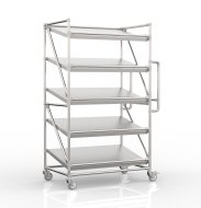 Regalwagen für Behälter mit schrägen Regalböden 1000 x 600 mm, SP10060 - 4