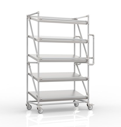 Regalwagen für Behälter mit schrägen Böden 1000 x 500 mm, SP10050 - 1