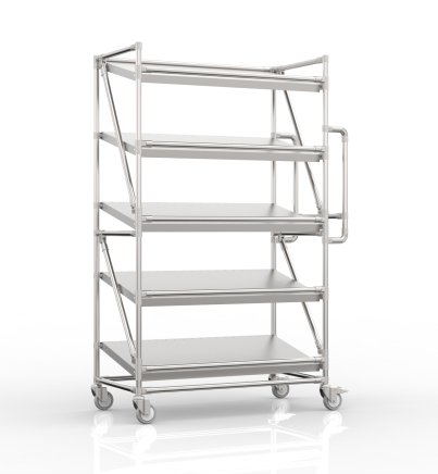 Regalwagen für Behälter mit schrägen Böden 1000 x 500 mm, SP10050 - 4