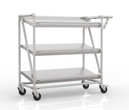 Regalwagen für Behälter mit schrägen Regalböden 24042530 - 1